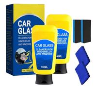 Car Glass Cleaners for Windshields and Windows,Automotive Oil Film Cleaner,Oils Films Cleaning Emulsion,Auto Glass Oil Film Cleaning Milk (2Pcs)