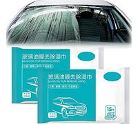 Car Glass Oil Film Removal Wipes,Car Glass Oil Film Cleaner,Car Glass Wipes,Easily Removes Light and Heavy Oil Films from Windshield (2BOX)