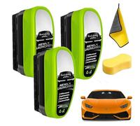 Car Glass Oil Film Remover, 150ML Limpiador Cristales Coche, Esponja Limpia Cristales de Coche, Strong Front Windshield Remover for Windshield Improves Clarity and Visibility (*3)