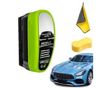 Car Glass Oil Film Remover, Upgrade 2.0 Limpiador de Película de Aceite Vidrio, Esponja Limpia Cristales de Coche, Strong Front Windshield Remover for Windshield Improves Clarity and Visibility (*1)