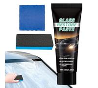 Car Glass Oil Remover, Vehicle Cleaning Supplies, Automotive Glass Cleaning Paste For Windshields, Detailing Material, Oil Film And Stain Remover Solution, For Drivers Road Trips Fleet