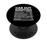 Car Guy Datos nutricionales Divertido Diesel Mecánico Amante De Los Automóviles PopSockets PopGrip Adhesivo