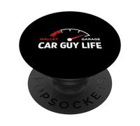 Car Guy Life Funny Car Entusiasta Manual Conductor de Coche PopSockets PopGrip Adhesivo