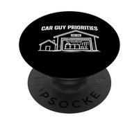 Car Guy Prioridades Entusiastas del Coche Piezas de automóviles Mecánico de automóviles PopSockets PopGrip Adhesivo