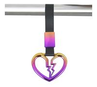 Car Handle Strap | Heart For Car Hangable |Rear Bumper Warning Ring Decor Subway Bus Broken Heart- Rear Bumper Loops Ring For Warning Vehicle Interior Bus Decoration Elderly Exterior Rv Decor