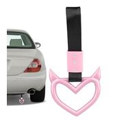 Car Handle Straps Drift Charm - Decorative Warning Loop Bumper, Heart Shaped Car Handle Straps, Easy Installation Heart Shaped Car Handle Straps