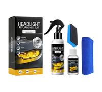 Car Headlight Cleaner Spray - Powerful Polishing Repair Agent For Headlamp Restoration, Vehicle Truck RV Automotive Use | Visibility Improvement Solution, Night Driving Safety Kit, Lens Clarity