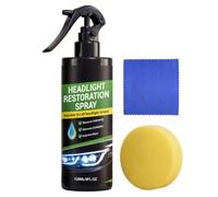 Car Headlight Restoration Kit - Headlight Cleaner & Restorer Kit | Restoration Spray No Power Tools Required | Restores Yellowed & Oxidized Headlights to Like-New Clarity, For All Vehicle Types