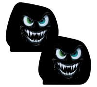 Car Headrest Cover - 2 Pieces Seat Protector | Funny Prank Pillowcase for Family, Commute, Driving, Vehicle, Truck, Outdoor Road Trip, Daily Travel, Home Use & Automotive Interior Accessories