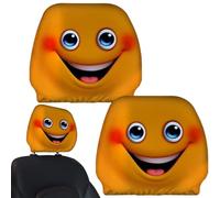 Car Headrest Cover - 2 Pieces Seat Protector | Funny Prank Pillowcase for Family, Commute, Driving, Vehicle, Truck, Outdoor Road Trip, Daily Travel, Home Use & Automotive Interior Accessories