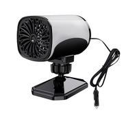 Car Heater, 12V Defogger with 360° Rotation & Small Plug-In Windscreen Heater Fan for Trucks, Vehicles, Sedans, Pickups, Scooters, SUVs, RVs, Golf Carts, Tricycles, Bedrooms, Bathrooms, Camping, and W