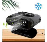 Car Heater, Defroster Fan, 200w Portable 12v, 24v Heating Unit 5.31x4.13x2.99 Inches for Windshield and Interior Use in Winter Driving, Parking, Trips, Trailers, Trucks, Garage, Tailgate, Outdoor Yard