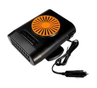 Car Heater, Defroster Fan, 200w Portable 12v, 24v Heating Unit 5.31x4.13x2.99 Inches for Windshield and Interior Use in Winter Driving, Parking, Trips, Trailers, Trucks, Garage, Tailgate, Outdoor Yard