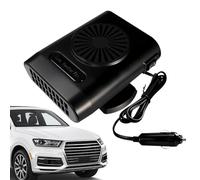 Car Heater, Defroster Fan, 5.31x4.13x2.99 Inches Vehicle Warmer, 200W Electric Windshield Heating Unit, 12V 24V Portable Interior Warmer for Winter Driving Parking Trailers Garage Outdoor Yard Use