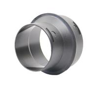 Car Heater Duct Reducer - Nylon 8.3x6cm | Air Duct Connector | Parking Heater Ducts Joiner | Straight Pipe Adapter 75mm To 60mm, The Hot Air Pipe, Professional Diesel Heaters Ducting Connector, Black