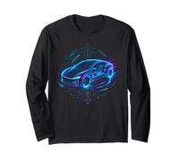 Car Hologram Electric Vehicle Futuristic Technology Manga Larga