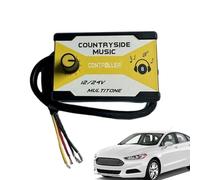 Car Horn Controller, Tone Sound Module, Loud Horn System, High Sensitivity Response, Wide Voltage Compatibility, Automotive Present for Dad Friend Family, Compact Size Black 1 Unit