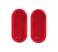 Car interior door panel warning cap reflective sheets, 2 red, Suitable for multiple car models, Easy to install and stable in performance