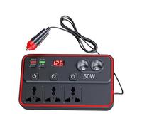 Car Inverter, 12/24V to 220V Portable Voltage Converter for Vehicle Electronics, Compact High Efficiency Plug Adapter, Car Converter for Sedan Pickup Truck SUV RV Laptop Phone