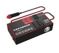 Car Inverter, 1500W Power Converter, 220V Outlet with Multiple USB Ports, Compact and Good Design, Portable Ideal for Truck, Boat, Marine, Workstation, Road Trip, Travel Use