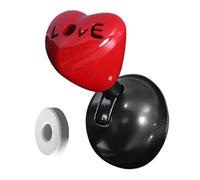 Car Joystick Push to Start, Joy Stick Car Starter - Cubierta del botón de inicio del corazón - Metal Joystick, palanca de parada de arranque del motor, accesorios interiores de coche para cami