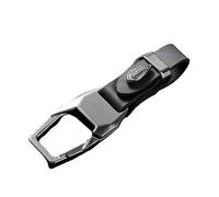 Car Key Holder, Anti-Lost Cool Universal PU Leather Metal Keyrings