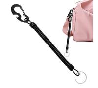 Car Key Lanyard, Key Lanyard With Carabiner, Retractable Anti-Loss Stretchy Safety Strap For Backpack Kayak Fishing Scuba Diving Women Belt Work