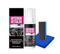 Car Leather Cleaner - Multi Purpose Dust Remover Spray | Premium Detailing Spray with Stain Removal Formula for Carpets Upholstery Dashboard Glass Trucks SUVs RVs Interior Cleaning and Maintenance