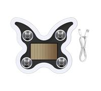 Car LED Ambient Light - ABS recargable solar Powered Heart-Shaped LED Light, 6 modos Car LED's Ambient Lights For Women Men Vehicle Party Bedroom Truck Motorcycle Door Automotive