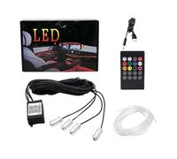 Car LED Lights Interior - 9.84x6.1x1.57 Inches App Control Automotive Lighting - Wireless Remote Control Strip Light For Car - For Trailer RV Truck Sedan Pickup