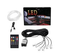 Car LED Lights Interior - 9.84x6.1x1.57 Inches App Control Automotive Lighting - Wireless Remote Control Strip Light For Car - For Trailer RV Truck Sedan Pickup