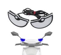 Car LED Window Lights, Automotive Eye Warning Lamp, Waterproof Energy Saving Vehicle LED Light Set, Night Driving Safety Signal Lights for Truck Sedan SUV RV, Exterior Car Window Lighting Accessory