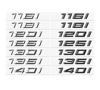 Car Letters Compatible with Trunk Emblem Logo Badge Adhesive Lettering Sticker Accessories for 116i 118i 120i 125i 128i 130i 135i 140i(Silver,120i)