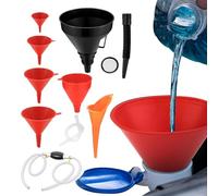 Car Maintenance Funnel | Engine Oil Filling Funnel | Automotive Oil Funnel, Siphon Pump Kit, Versatile Funnel Set, Oil Change Funnel, Filling Funnel, Funnel for Mechanics, Workshop Funnel Kit
