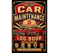 Car Maintenance Log Book for 2 Vehicles: Two-Car Vehicle Service Record Book with Oil Change, Repair, Mileage, Fuel & Expense Logs for the Whole Household - Cars, Trucks & SUVs