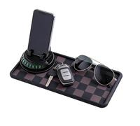 Car Mat, Universal Anti Slip Organizer with Parking Number Display, Soft Cover Protector, Antideslizante Interior Accessory, Mat for Truck RV Sedan Vehículo Phones Sunglasses