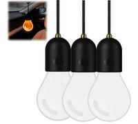Car-Mounted Decorative LED Bulbs,Hanging Interior Rearview Mirror Ambient Charm Bulb,Creative Glowing Light Bulb with 2 Lighting Mode for Rear View Mirror Ornament Lamp (3)