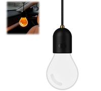 Car-Mounted Decorative LED Bulbs,Hanging Interior Rearview Mirror Ambient Charm Bulb,Creative Glowing Light Bulb with 2 Lighting Mode for Rear View Mirror Ornament Lamp (1)