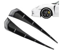 Car Mudguard Side Vents Sticker - Carbon Fiber 15x10cm | Spoiler Flares Arches Wing Expander | Carbon Fiber Hood Vents For Cars SUV | Decorative Protective Auto Accessories