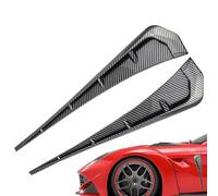 Car Mudguard Side Vents Sticker - Carbon Fiber 15x10cm | Spoiler Flares Arches Wing Expander | Carbon Fiber Hood Vents For Cars SUV | Decorative Protective Auto Accessories