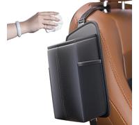 Car Napkin Holder Organizer, Seat Side Storage, PU Leather Case Gear with Sturdy Build, Premium Quality Front Back Seat Men Women Birthday Umbrella Glasses Phones Wallet 12,59 x 3,93 x 5,31 pulgadas