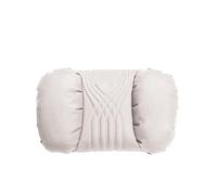 car neck pillow, Almohadas cervicales for coche, paquete de dos almohadas de cuero for reposacabezas, for aliviar el dolor de cabeza, rellenas de fibra, almohada universal ,for Ergonomic Design(White)