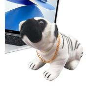 Car Nodding Dog, Shaking Puppy Statues, Resin Dogs Dashboard, Dog Dashboard Craft, Flocking Dog Decor, Shaking Dogs Figurine, Dashboard Puppy Statue, Resin Puppy Craft, Nodding Dogs Accessory
