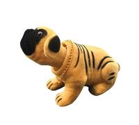 Car Nodding Dog, Shaking Puppy Statues, Resin Dogs Dashboard, Dog Dashboard Craft, Flocking Dog Decor, Shaking Dogs Figurine, Dashboard Puppy Statue, Resin Puppy Craft, Nodding Dogs Accessory