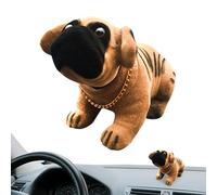 Car Nodding Dog, Shaking Puppy Statues, Resin Dogs Dashboard, Dog Dashboard Craft, Flocking Dog Decor, Shaking Dogs Figurine, Dashboard Puppy Statue, Resin Puppy Craft, Nodding Dogs Accessory