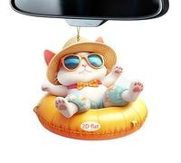 Car Ornaments for Rear View Mirror | 2D Acrylic Cat Dog Car Hangable Ornament,Animal Charm Cute Pendant for Vehicle Truck Home Wall Living Room Decor