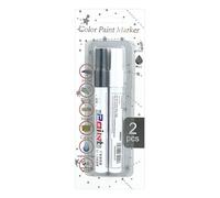 Car Paint Pen - Portable Auto Scratch Repair Pen Set | Fast Drying Automotive Primers | Multifunctional Vehicle Painting Repair Tool For Water Dirt Car Tire Gŕaffiti Toucĥ-up White Waterproof Fade Res