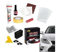 Car Paint Repair Kit - Vehicle Scratch Remover, 10ml Quick Dry Touch Up Paint Pen Long Lasting Car Scratch Repair Restorer for Bumper Door Chip Dent Crack Exterior Maintenance Use (Red)