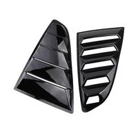 Car Panel Side Air Vent Cover Compatible For Ford Mustang 2015 2016 2017 2018 2019-2023 Rear Quarter Window Louvers Scoops Spoiler Splitter(Shiny Black)