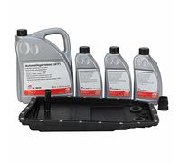 Car-Parts24 Kit de cambio de aceite de transmisión automática para BMW 6 velocidades 6HP26, 6HP28, 6HP32 con cárter de aceite, junta, filtro, 8 litros de aceite de transmisión ATF y manguito de